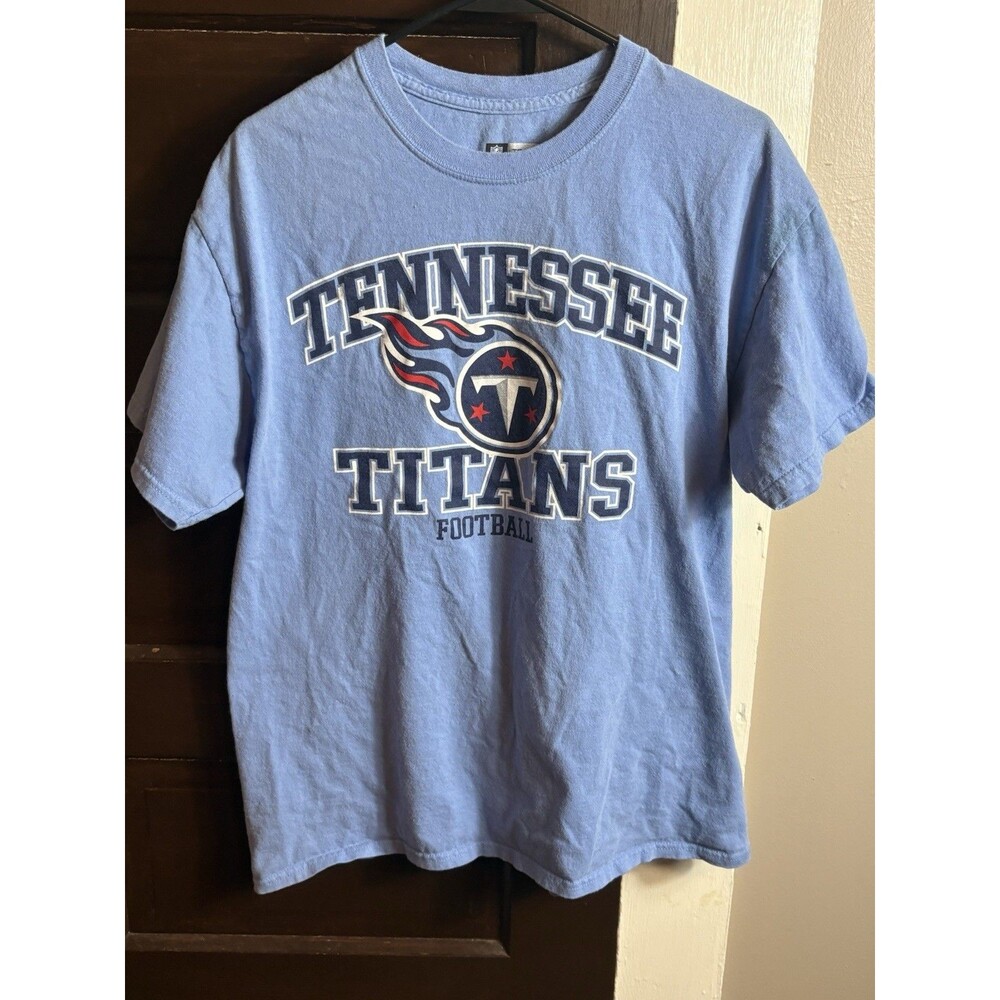 Tennessee Titans T Shirt Mens Large Blue NFL Team Apparel Football Tee
